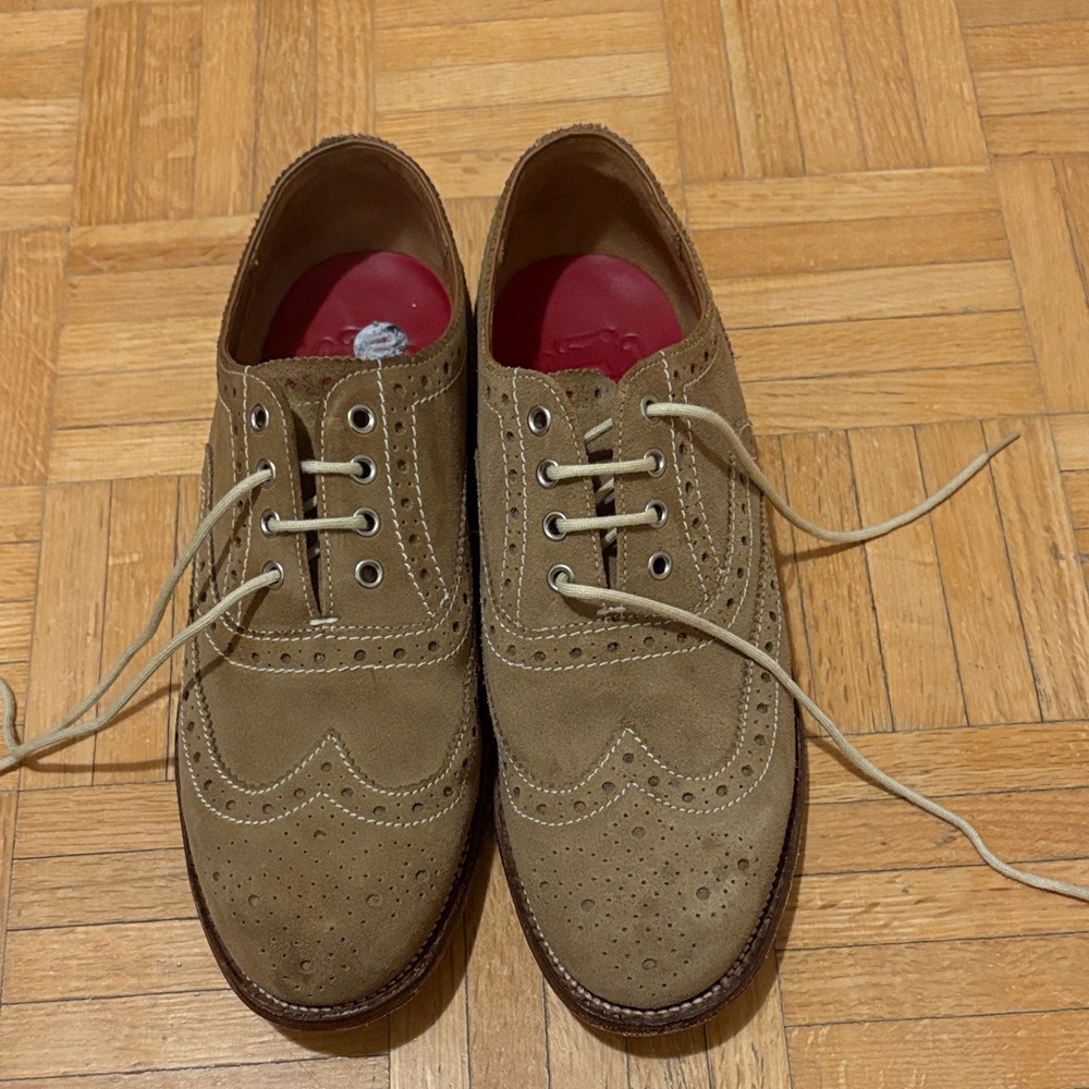 Grenson Men's Tan Brogue Shoes